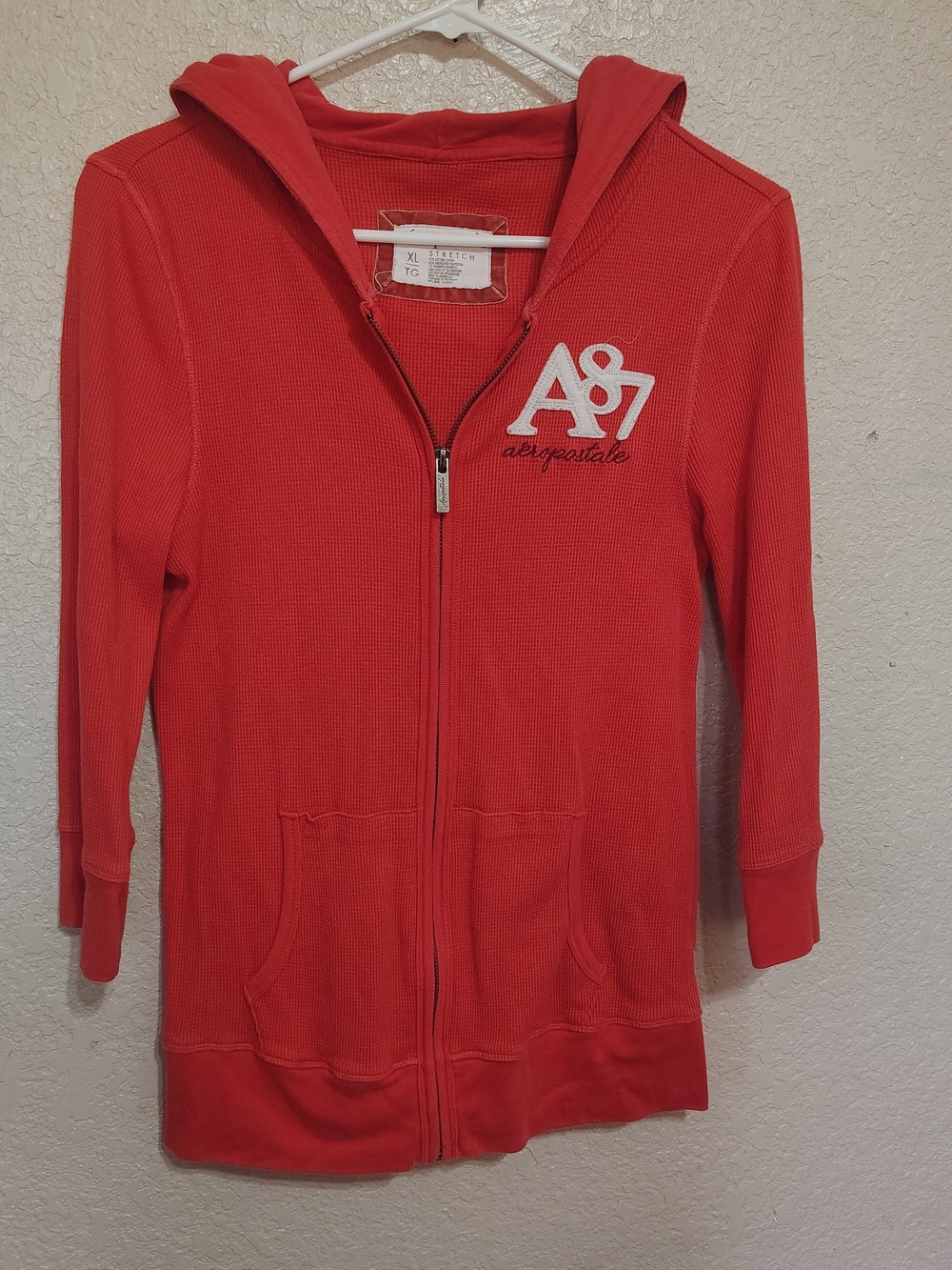 Aeropostale Kids Red A87 Hooded Zip Jacket